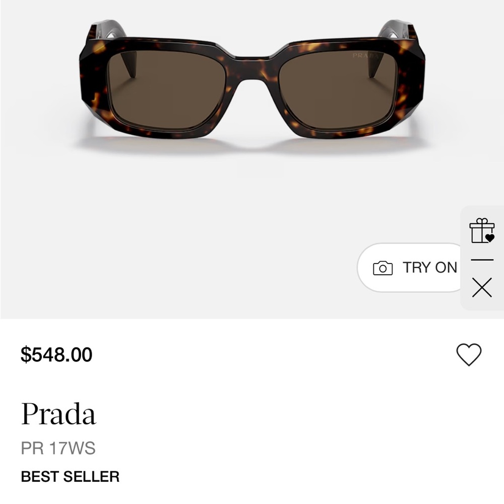 Prada Brown Tortoise Sunglasses